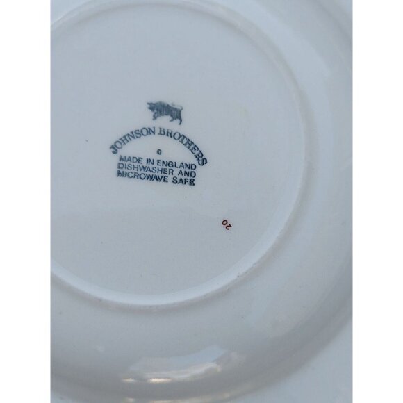 4 Johnson Bros Melody 8 3/4" Rimmed Soup Bowls - Picture 3 of 3